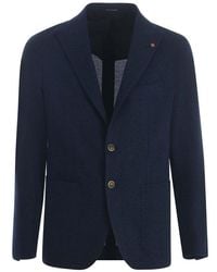 Tagliatore - Single-Breasted Tailored Blazer - Lyst