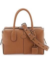 Tod's - Grained Leather Bowling Bag - Lyst