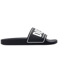 DIESEL - Sa-Mayemi Cc Logo Embossed Pool Slides - Lyst