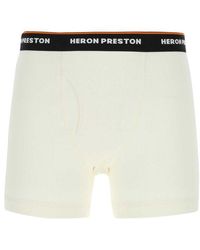 Heron Preston - Ivory Stretch Cotton Boxer Set - Lyst