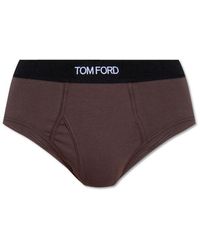 Tom Ford - Briefs With Logo, - Lyst