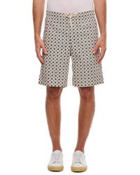 A.P.C. - Vincento Vincento All-over Patterned Drawstring Shorts - Lyst