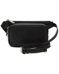 Fendi - Logo Embossed Belt Bag - Lyst