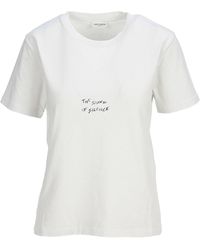 Saint Laurent The Sound Of Silence T-shirt - White