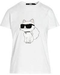 Karl Lagerfeld - Ikonik 2.0 Choupette T-shirt - Lyst