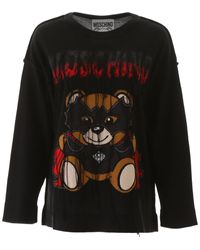 moschino teddy jumper womens
