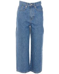 KENZO - Sumire Wide-leg Cropped Jeans - Lyst