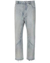 Balenciaga - O Leg Cotton Jeans - Lyst