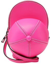 JW Anderson - Neon Pink Leather Cap Crossbody Bag - Lyst