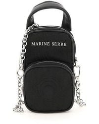 Marine Serre - Logo Lettering Chain Linked Crossbody Bag - Lyst
