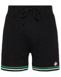 Casablancabrand - Drawstring Crochet Tennis Shorts - Lyst