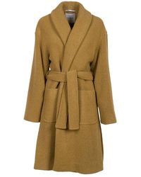 Max Mara - Belted Long-sleeved Coat - Lyst