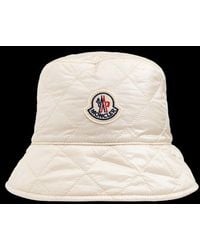 Moncler - Logo Patch Quilted Bucket Hat - Lyst