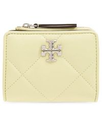 Tory Burch - Quilted Wallet With Logo, - Lyst