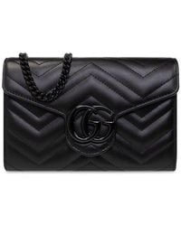 Gucci - 'GG Marmont Mini' Wallet On Chain, - Lyst