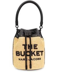 Marc Jacobs - The Woven Logo Embroidered Bucket Bag - Lyst