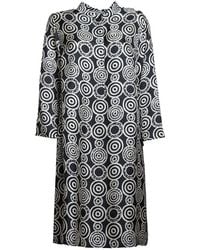 Max Mara - All-over Printed Long-sleeved Dress - Lyst