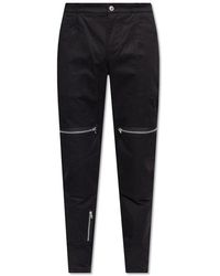 Moschino - Cotton Trousers - Lyst