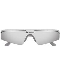 Balenciaga - Ski Rectangular Frame Sunglasses - Lyst