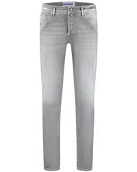 Jacob Cohen - Logo Patch Slim Fit Jeans - Lyst