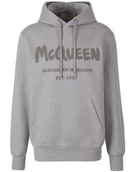 Alexander McQueen - Cotton Hooded Sweatshirt - Lyst