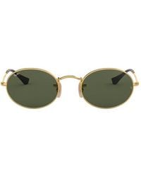 Ray-Ban Oval Frame Sunglasses - Metallic