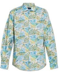 Paul & Shark - Cotton Shirt With Print - Lyst