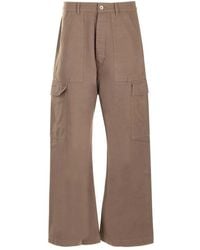 Rick Owens - Cotton Twill Cargo Trousers - Lyst