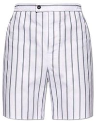 Ferragamo - Striped Shorts - Lyst