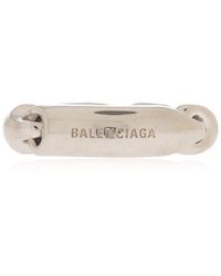 Balenciaga - Logo Engraved Ring - Lyst