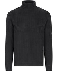 C.P. Company - Lens-detailed Roll-neck Knitted Jumper - Lyst