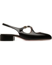 Bally - Slingback Block Heel Sandals - Lyst