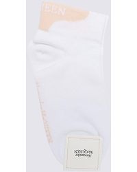 Save 51% Womens Clothing Hosiery Socks Alexander McQueen Cotton Underwear White 