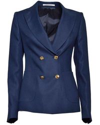 Tagliatore - Peak-Lapels Double-Breasted Blazer - Lyst
