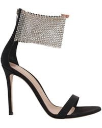 Gianvito Rossi - Adore Embellished Ankle Strap Sandals - Lyst