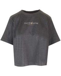 Brunello Cucinelli - Crop Nature T-Shirt - Lyst