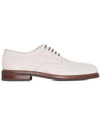 Brunello Cucinelli - Panelled Lace-up Derby Shoes - Lyst