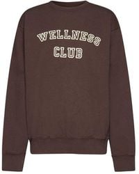 Sporty & Rich - Wellness Club Crewneck Sweatshirt - Lyst