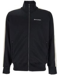 Palm Angels Fitted Glitter Track Jacket in Green for Men | Lyst Palm Angels Fitted Glitter Track Jacket in Green for Men | Lyst