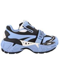 Off-White c/o Virgil Abloh - Glove Slip On Sneaker In Colour Light Blue/ Black - Lyst