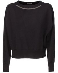 Brunello Cucinelli - Smile Monile Embellished Jumper - Lyst
