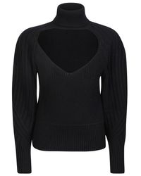 IRO - Heart Neckline Wool Sweater - Lyst