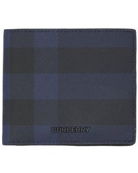 Burberry - Check Bifold Wallet - Lyst