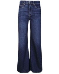 Polo Ralph Lauren - Whiskered-effect Wide-leg Jeans - Lyst