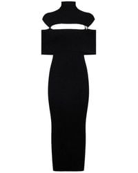 The Attico - Cut-out High-neck Dress - Lyst