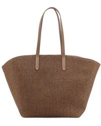Brunello Cucinelli - Woven Top Handle Bag - Lyst