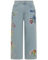 KENZO - Flower Jeans - Lyst