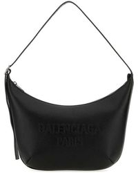 Balenciaga - Black Leather Mary-kate Shoulder Bag - Lyst