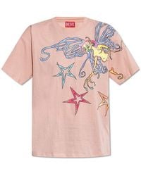 DIESEL - T-Shirt T-Buxt-Q1 - Lyst