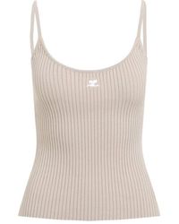 Courreges - Rib Knit Tank Top - Lyst